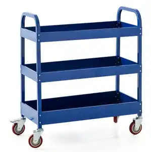 Werkzeugrollwagen mit 3 Ablagen 80x 41x 78 cm blau