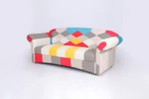 Bild 2 von 3-Sitzer Sofa Loretta, ca. 204 x 83 x 85 cm – Bunt
