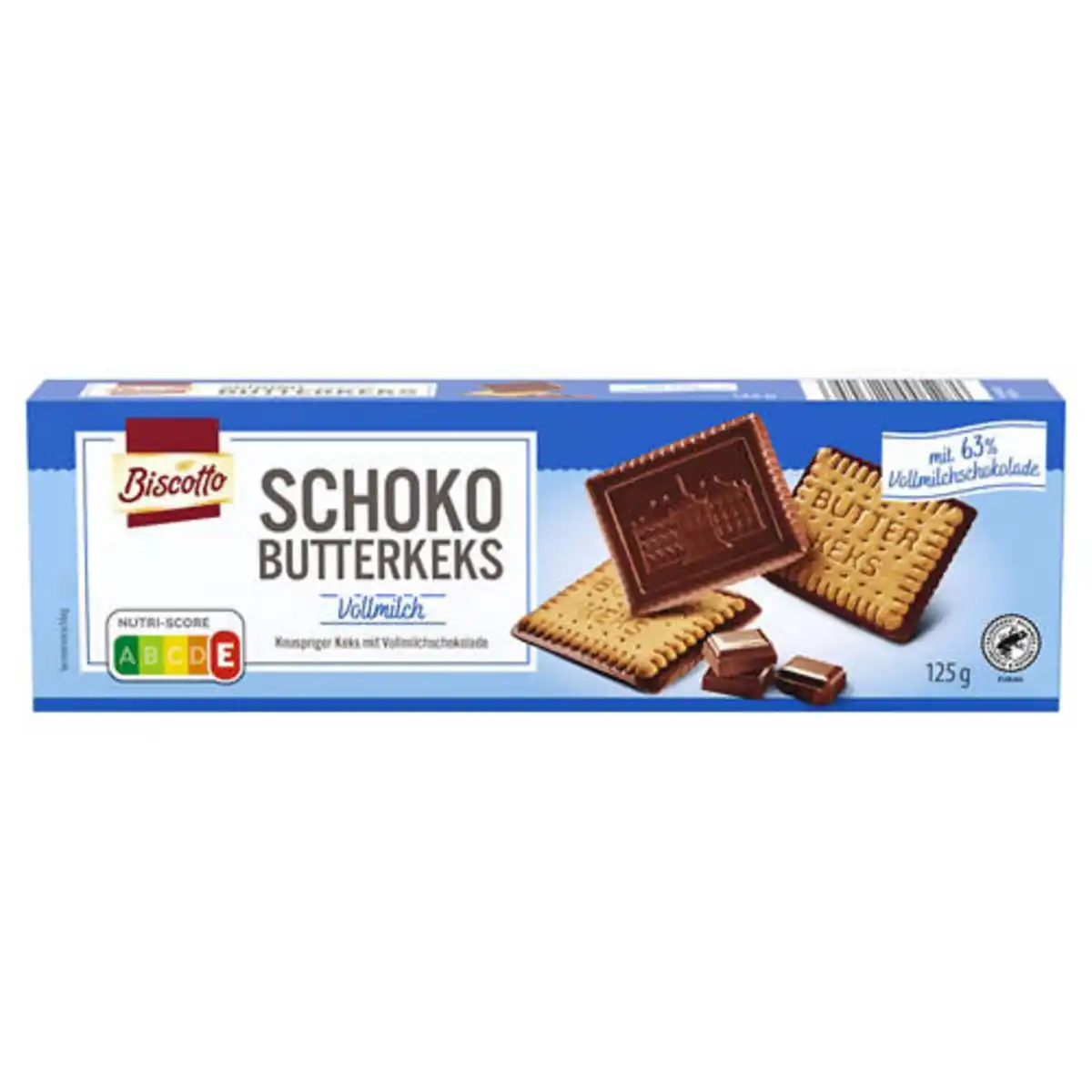 Bild 1 von BISCOTTO Schoko Butterkeks 125 g, Vollmilch