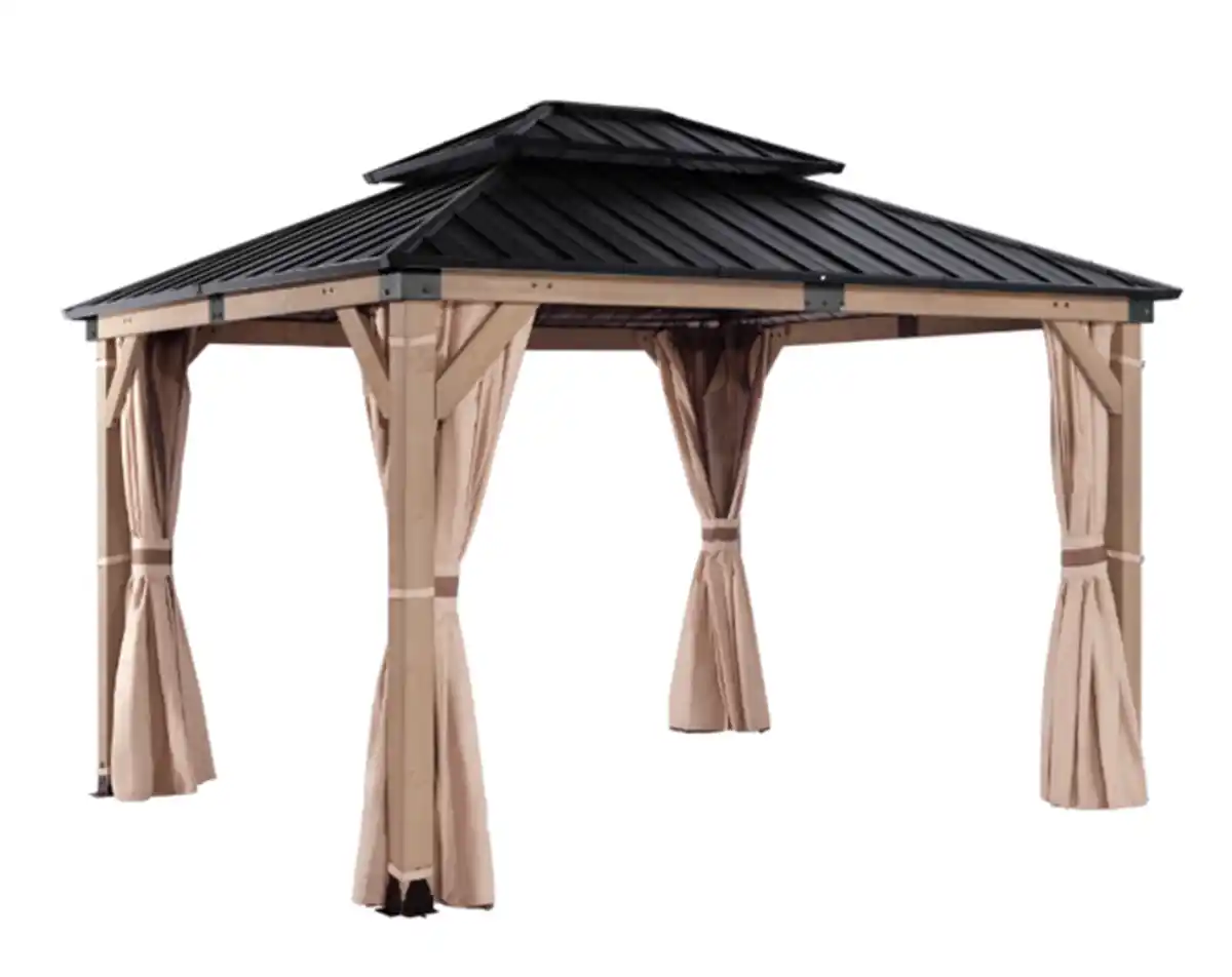 Bild 1 von Pavillon Limassol ca. 360 x 298 x 275 cm - Schwarz Beige