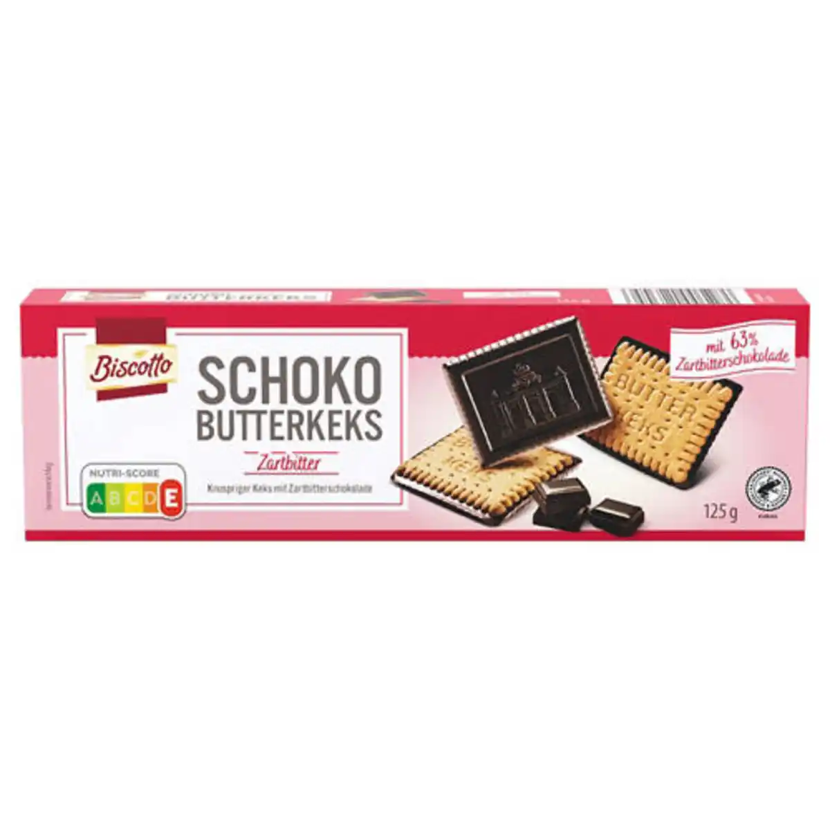 Bild 1 von BISCOTTO Schoko Butterkeks 125 g, Zartbitter