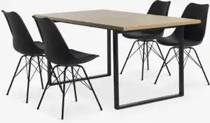 AABENRAA L160 Tisch + 4 KLARUP Stühle