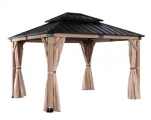 Pavillon Limassol ca. 298 x 298 x 275  - Schwarz