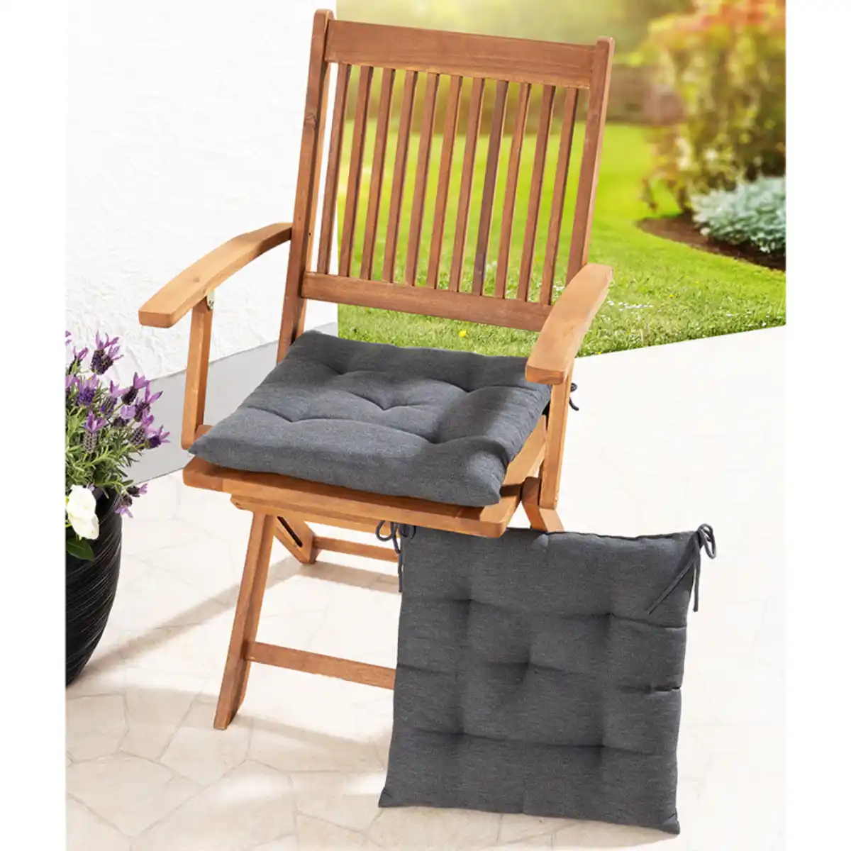 Bild 1 von Solax Sunshine Outdoor-Stuhlkissen 2er-Set