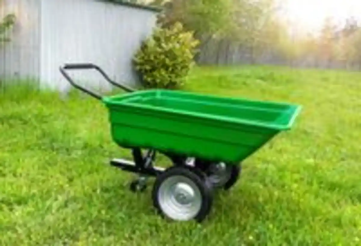 Bild 2 von XXL Gartenwagen, ca. 161,5 x 97 x 78,5 cm – Grün