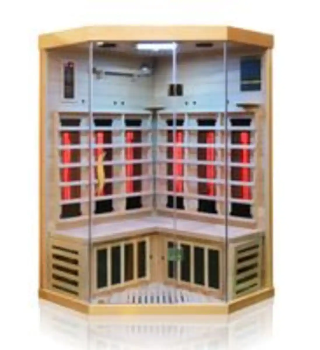 Bild 2 von Infrarotkabine BRANDON 120x120 cm, 6 Vollspektrumstrahler, 1-2 Personen