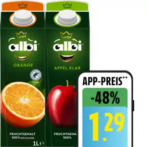 albi Fruchtsaft oder Nektar