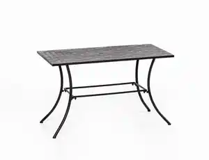 Gartentisch Mosaik GISMO, ca. 120 x 60 x 75 cm - Schwarz