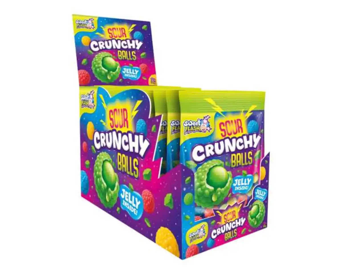 Bild 1 von Fruchtgummi saure Crunchy Bälle