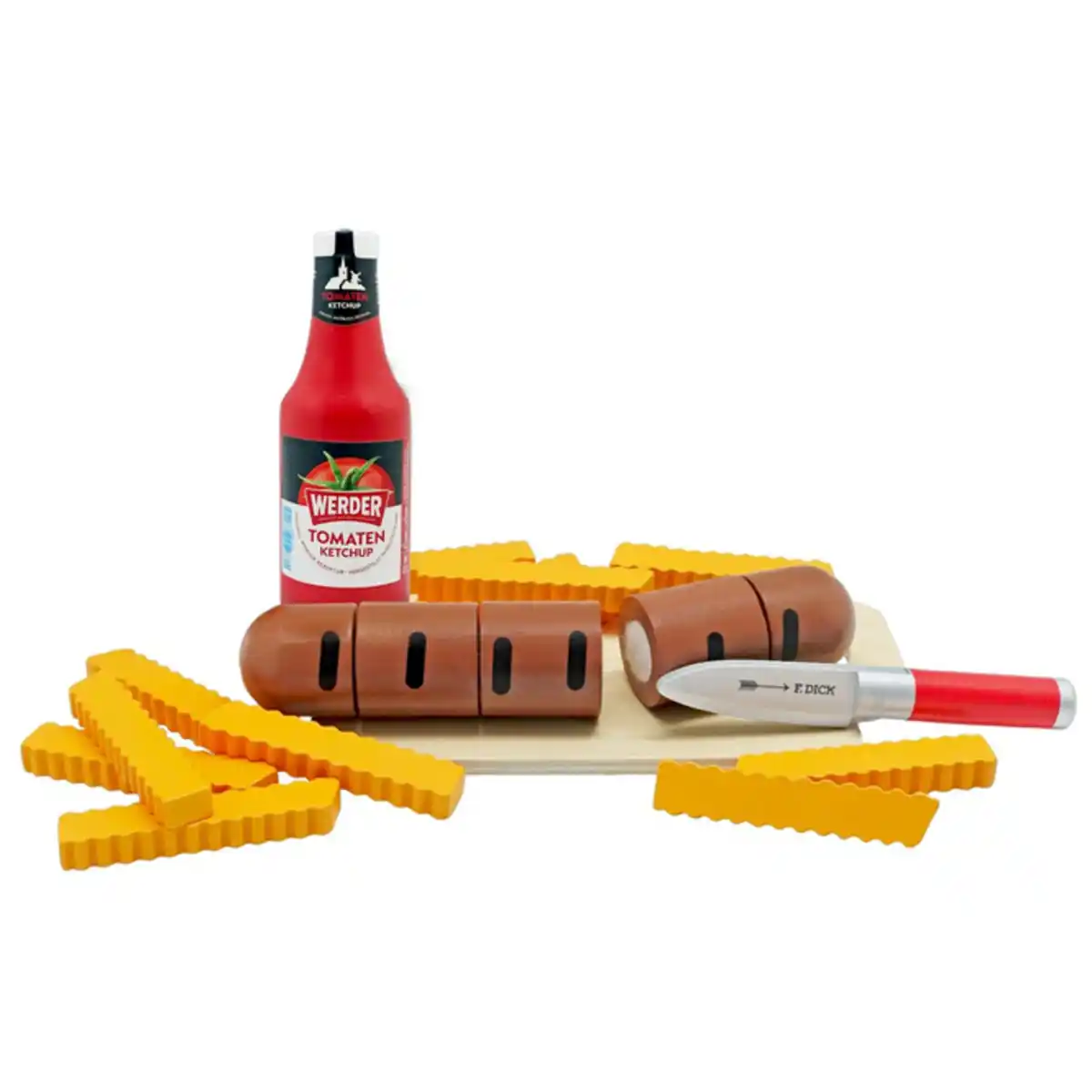 Bild 1 von Kaufladenzubehör - Bratwurst mit Pommes Ketchup