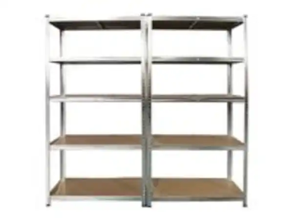 Bild 2 von Schwerlastregal 2er Set mit 2 Lochplatten Sets, je Ablage 175kg belastbar, 180 x 180 x 40 cm