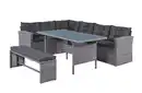 Bild 1 von 14 tlg. Elegantes Ecksofa Set ca. 177 x 235 x 74 cm - Grau