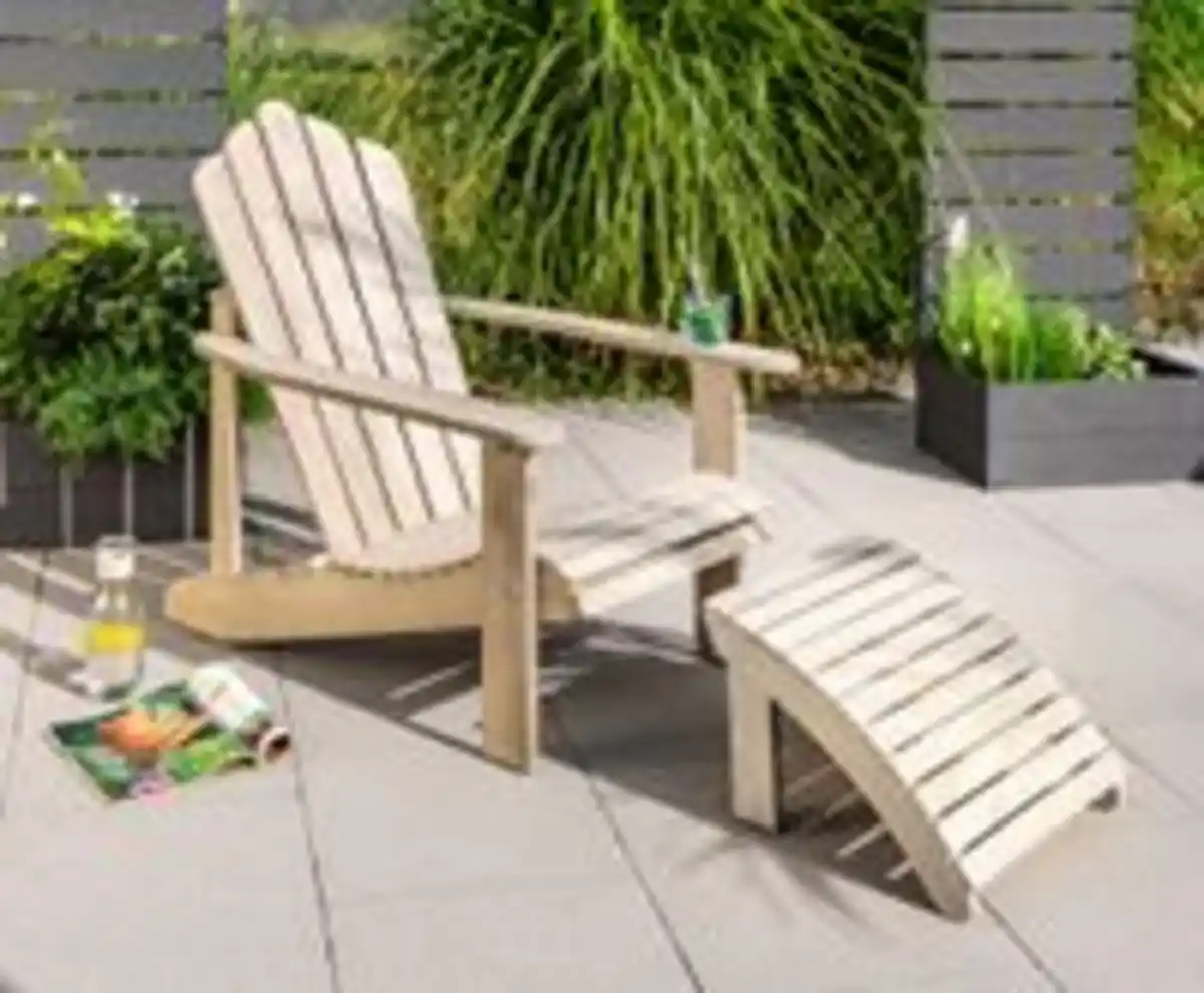 Bild 2 von Adirondack Gartensessel, ca. 95 x 68,5 x 94 cm – Natur
