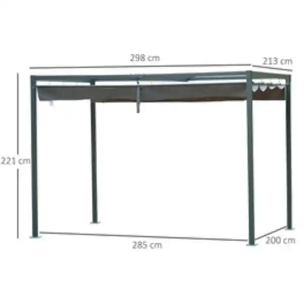 Bild 3 von Outsunny Pavillon, BxHxT: 298 x 222 x 213 cm