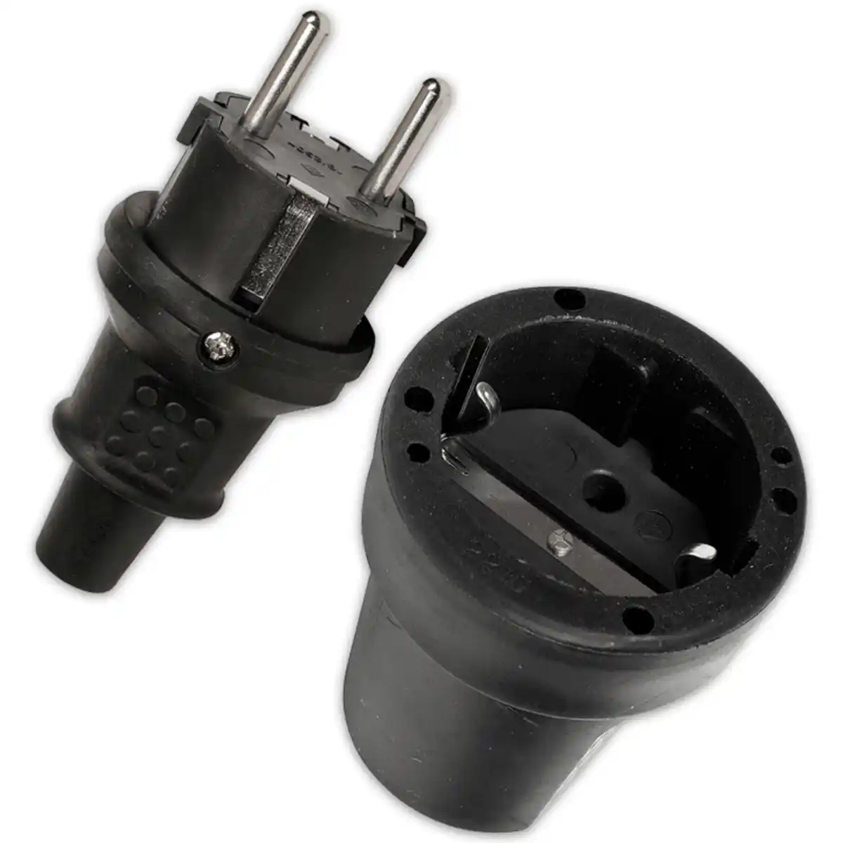 Bild 1 von Heitech Gummi-Schutzkontakt-Stecker oder -Kupplung