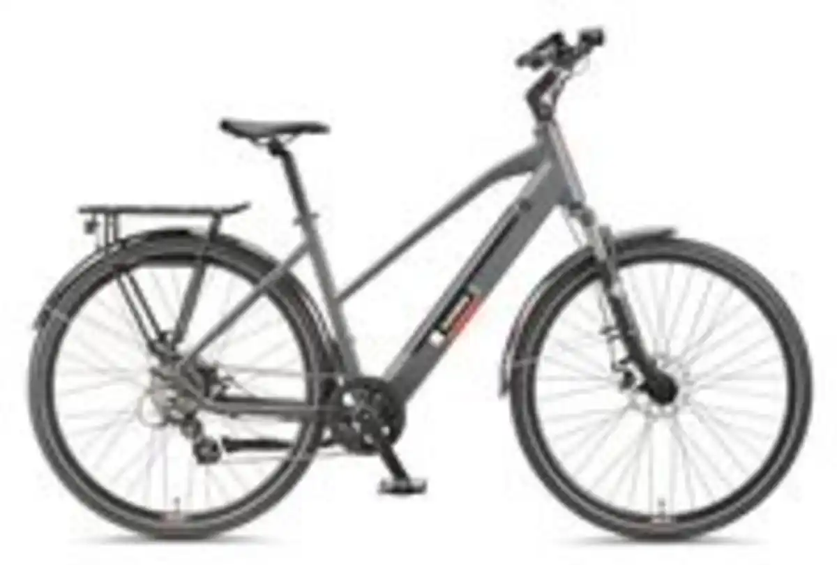 Bild 2 von Telefunken Damen Trekking E-Bike XT490 mit 8-Gang Shimano Kettenschaltung, Granitgrau