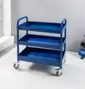 Bild 3 von Werkzeugrollwagen mit 3 Ablagen 80x 41x 78 cm blau