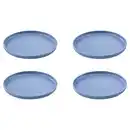 Bild 1 von CROFTON Kunststoff Geschirr Set, Teller, Blau 4er