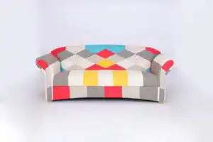 3-Sitzer Sofa Loretta, ca. 204 x 83 x 85 cm – Bunt
