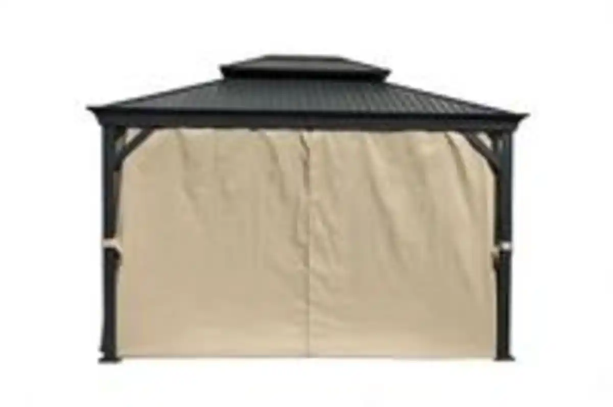 Bild 4 von Pavillon "Sofia" aus Aluminium & Stahl ca. 365 x 300 x 282 cm - Schwarz
