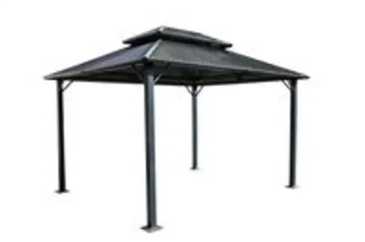 Bild 2 von Pavillon „Sofia“ aus Stahl, ca. 365 x 298 x 275 cm - Schwarz