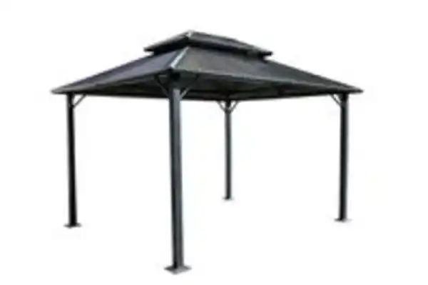 Bild 2 von Pavillon „Sofia“ aus Stahl, ca. 365 x 298 x 275 cm - Schwarz