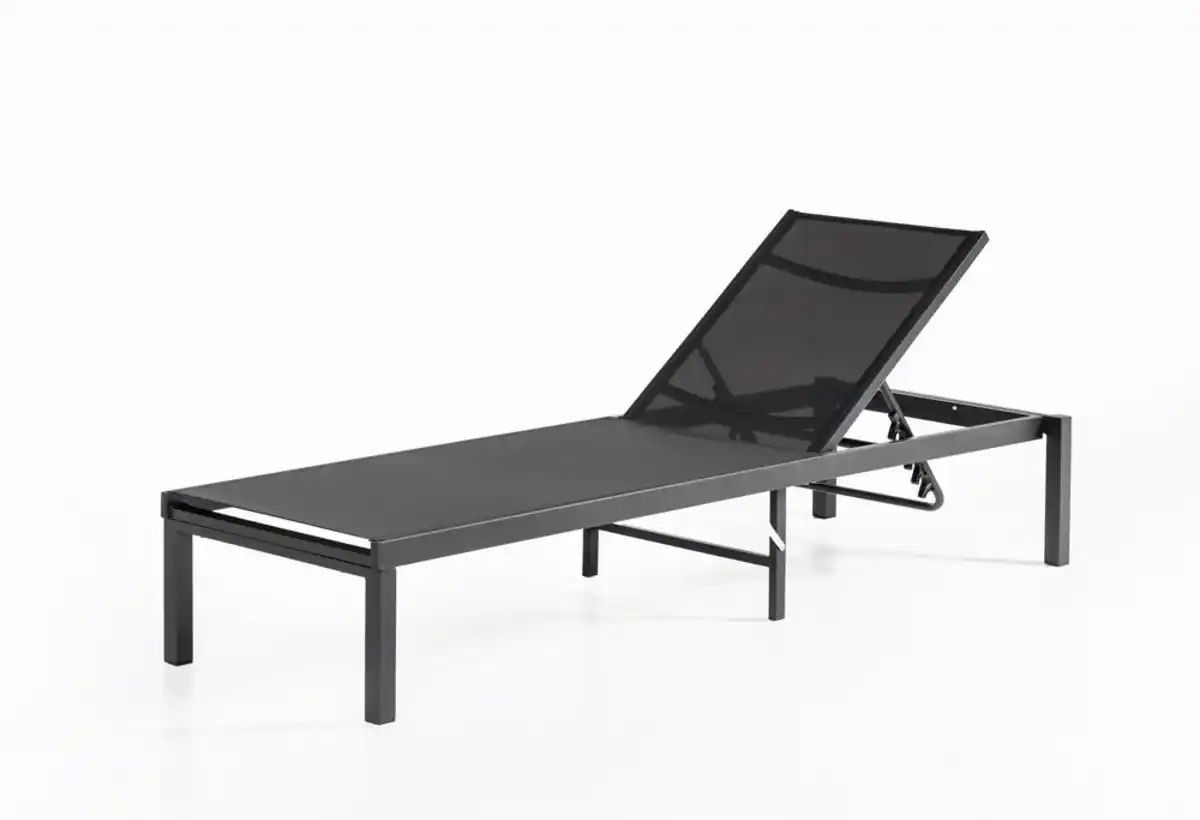 Bild 1 von Sonnenliege Gartenliege verstellbare Rückenlehne Aluminium