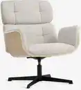 Bild 1 von Sessel ALLINGE drehbar beige Stoff/schwarz
