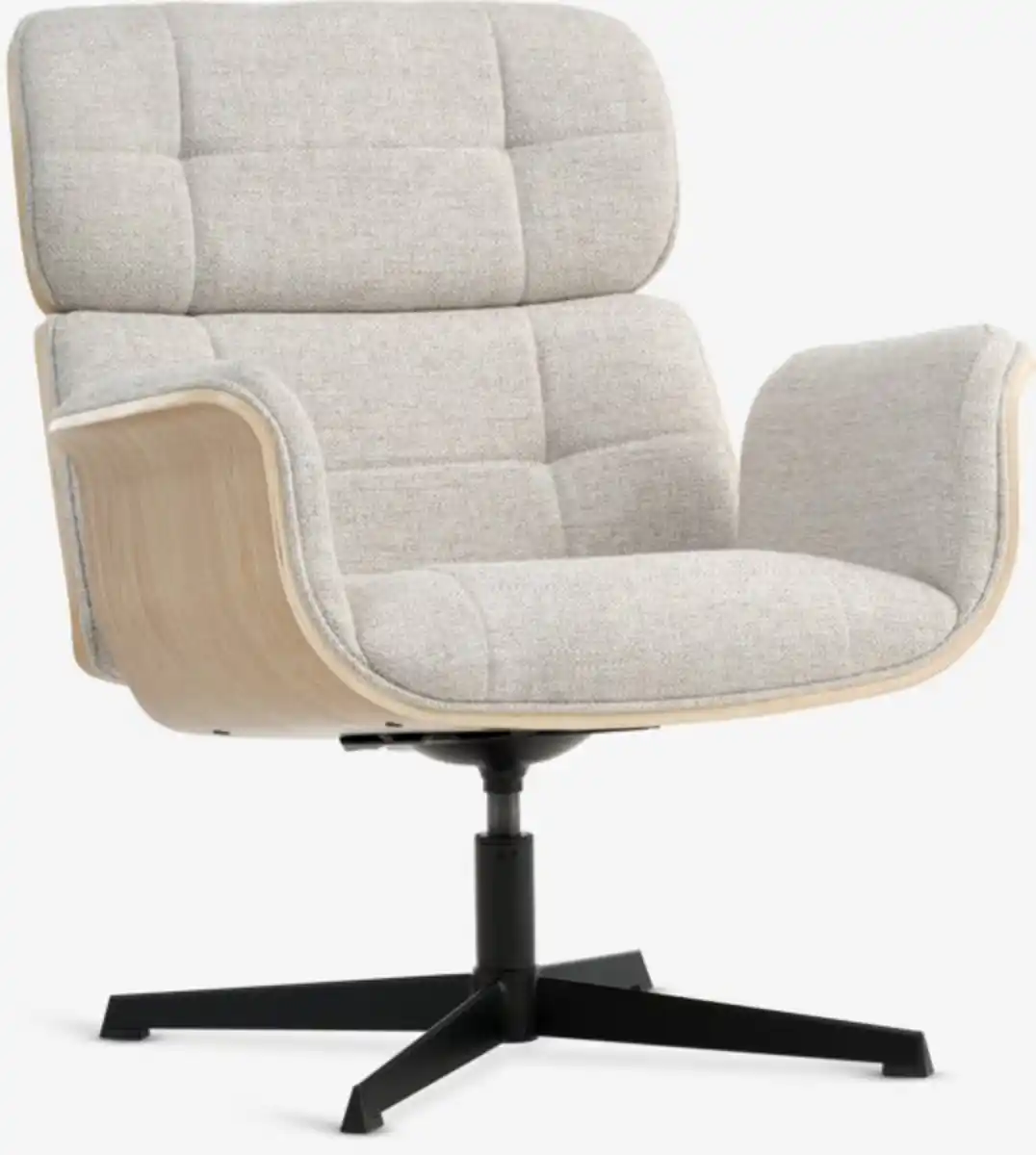 Bild 1 von Sessel ALLINGE drehbar beige Stoff/schwarz