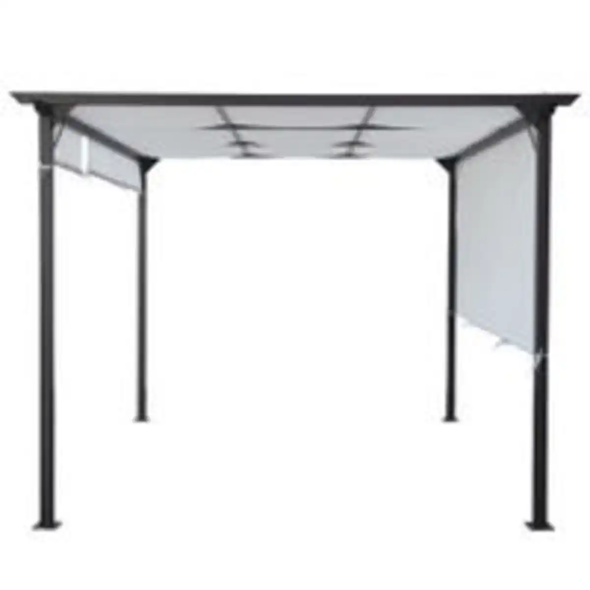 Bild 3 von Pergola aus Stahl ca. 295 x 295 x 225 cm - Weiß