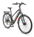 Bild 1 von Telefunken Damen Trekking E-Bike XT490 mit 8-Gang Shimano Kettenschaltung, Granitgrau