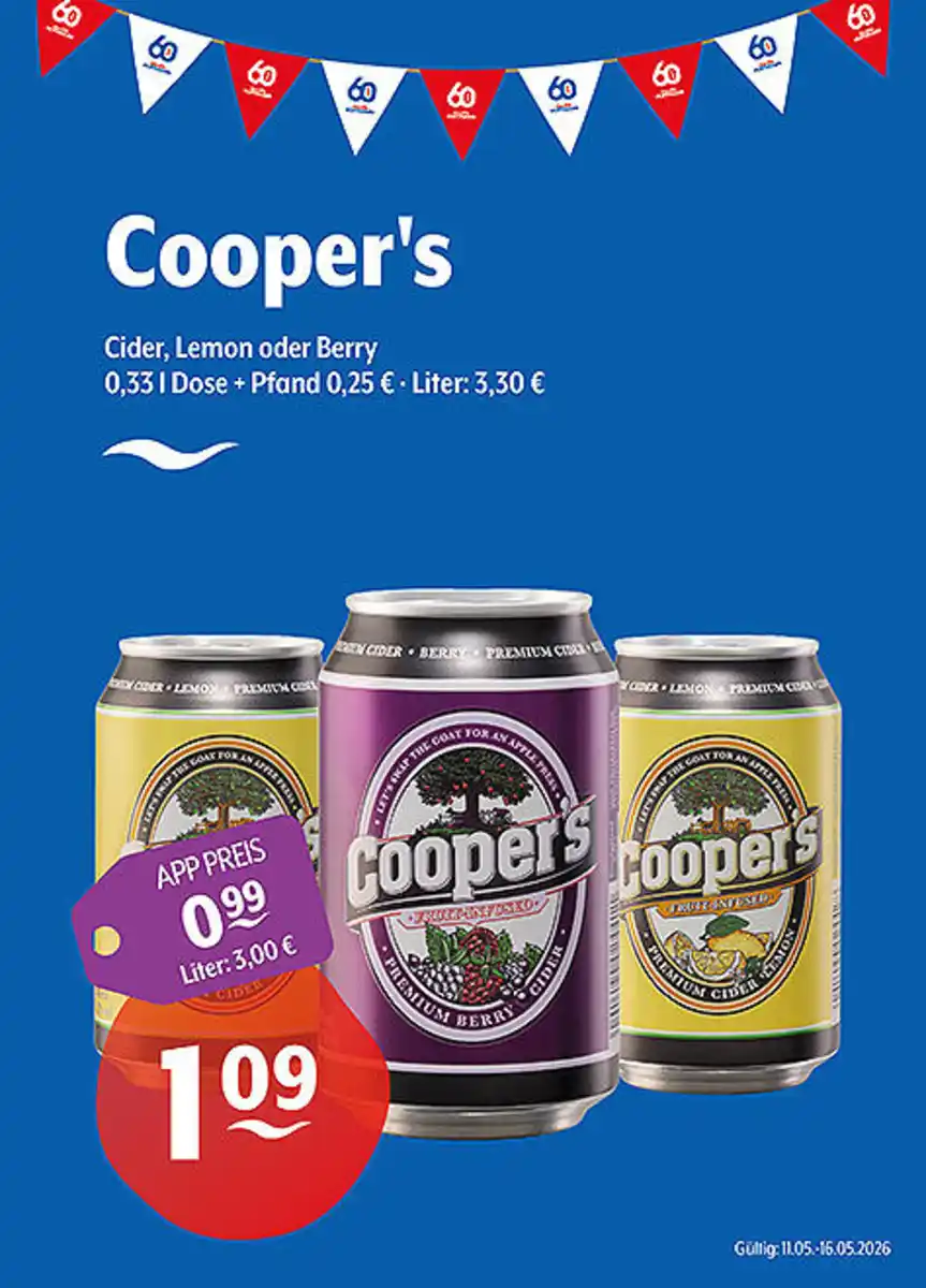 Bild 1 von Cooper's Cider Lemon oder Berry