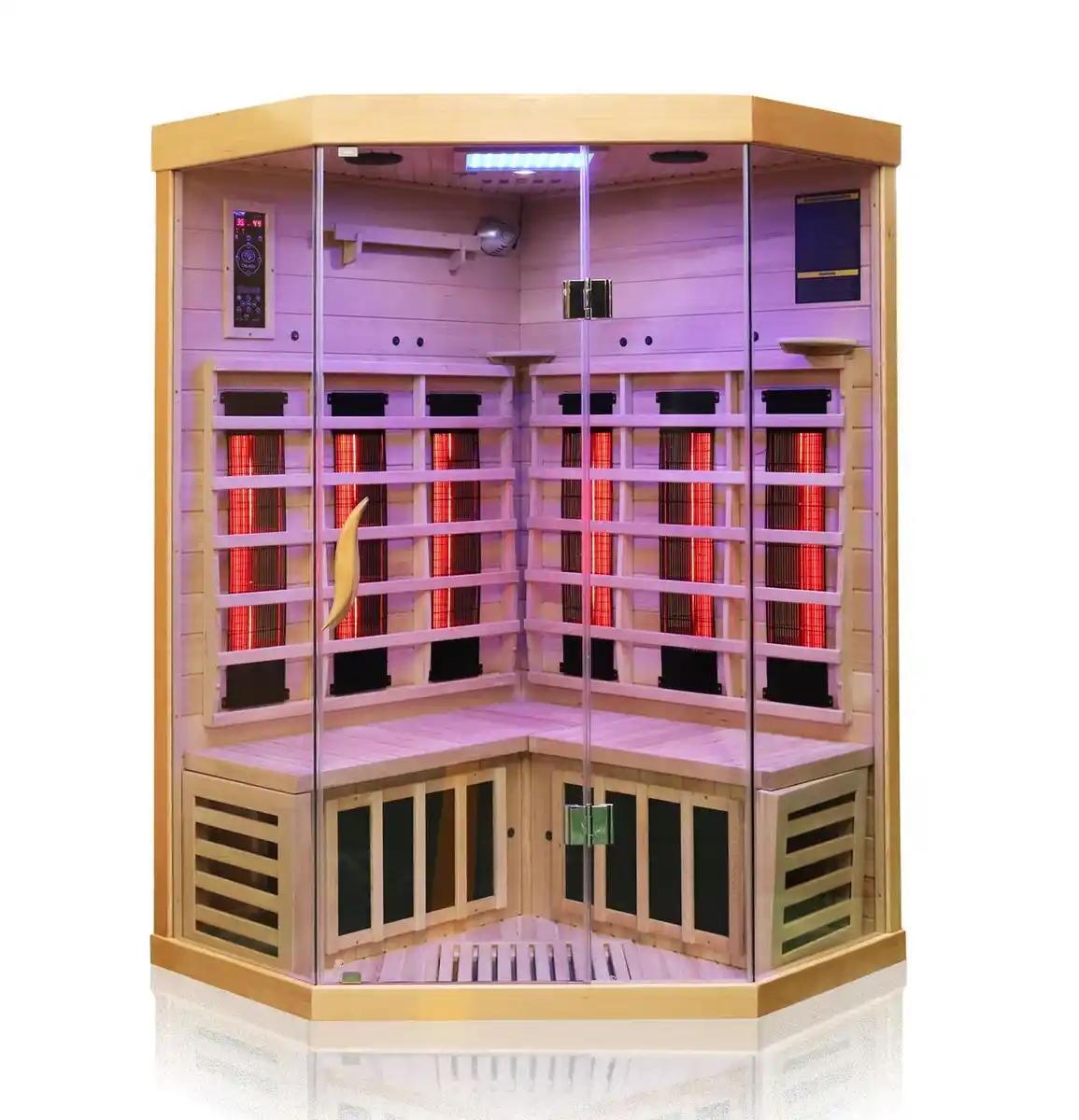 Bild 1 von Infrarotkabine BRANDON 120x120 cm, 6 Vollspektrumstrahler, 1-2 Personen