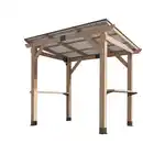 Bild 1 von Grill-Pavillon, aus Zedernholz und Stahl, ca. 263 x 187 x 225 cm in naturholz