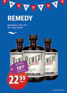 REMEDY Spiced Rum 41,5 % Vol.
