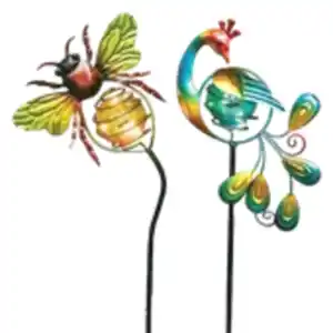GARDEN DREAM Solar-Gartenstecker mit Glaskugel