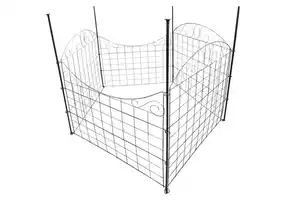 Metall-Gartenzaun, M3, pulverbeschichtet, ca. 77,5 x 64 cm - Anthrazit