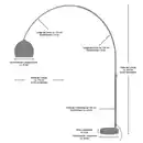 Bild 3 von SalesFever Bogenstandleuchte, E27, Höhe: 195 cm