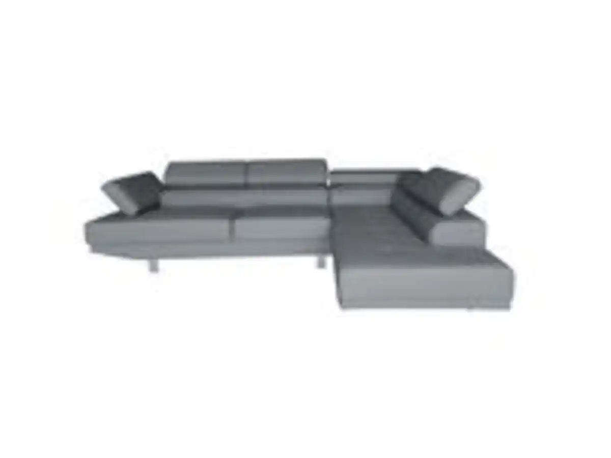 Bild 3 von Ecksofa mit verstellbaren Kopf- und Arm-Funktionen - Grau