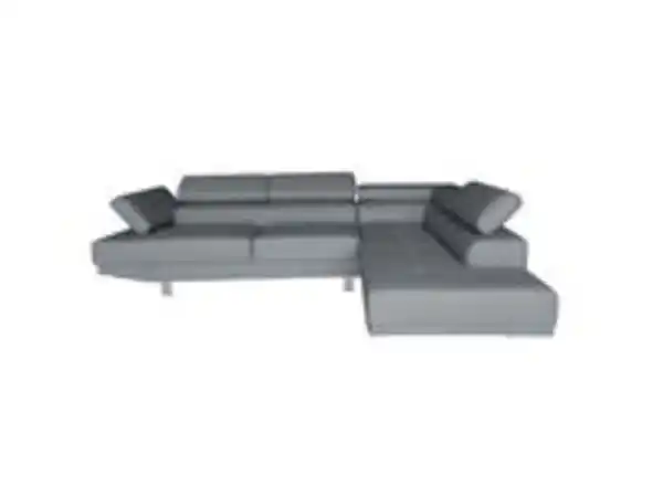 Bild 3 von Ecksofa mit verstellbaren Kopf- und Arm-Funktionen - Grau