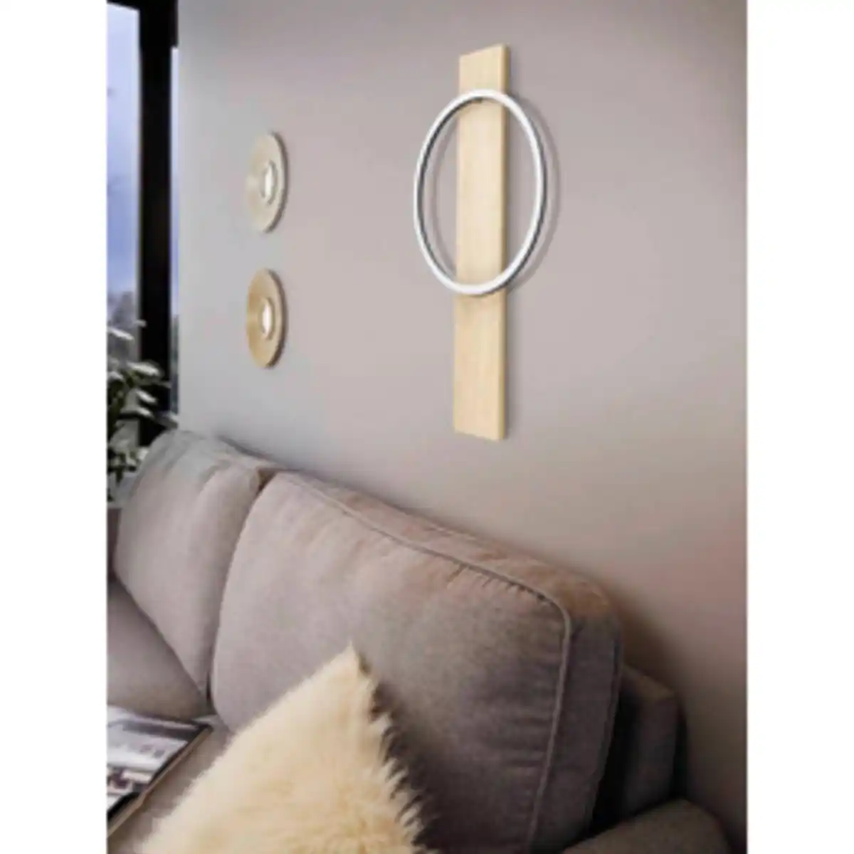Bild 2 von EGLO Wand-/Deckenleuchte »BOYAL«, stahl, holz, 3000K