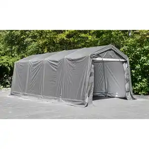 Folien Autogarage Zeltgarage ca. 305 x 610 x 240 cm - Grau