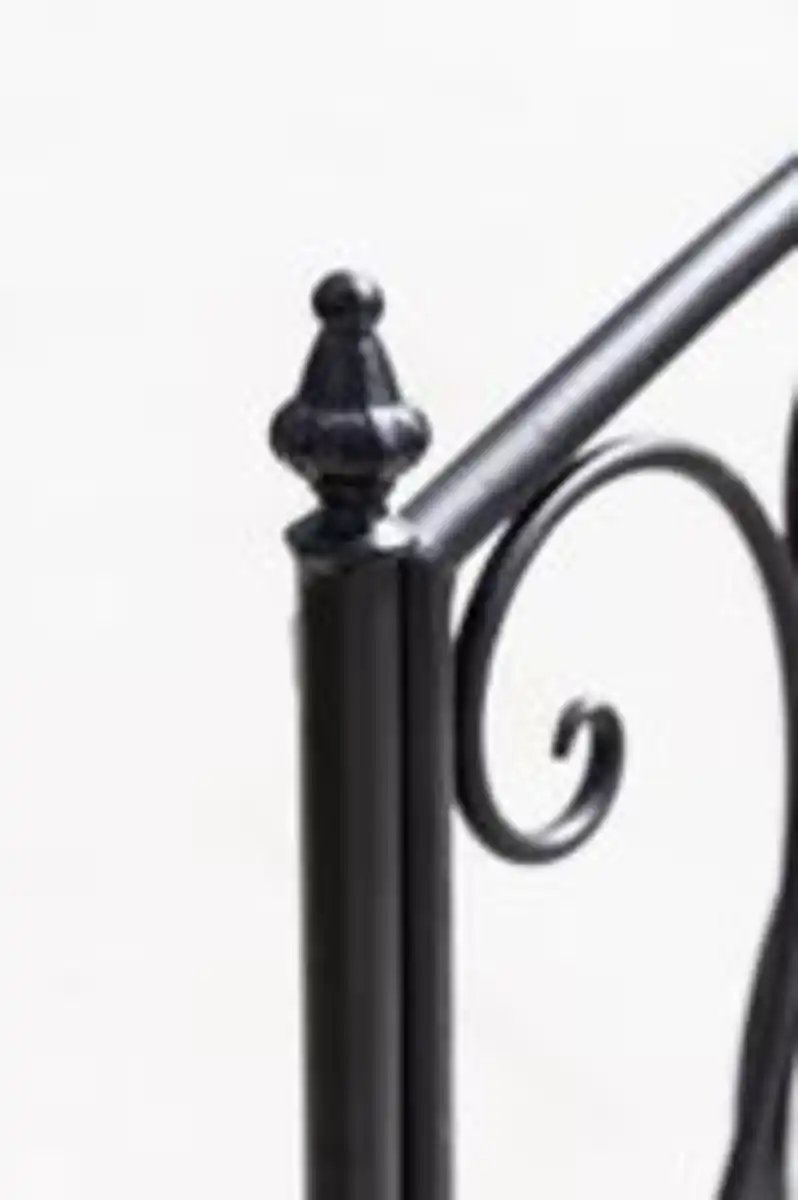 Bild 3 von 2-Sitzer Gartenbank Mosaik GISMO aus Metall, ca. 106 x 42 x 94 cm - Schwarz