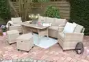 Bild 2 von 15tlg. Ecklounge Dining-Lounge "Prato II" beige