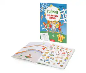 Buch »Fußball – Stickern & Rätseln«