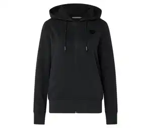 Sweatjacke, schwarz