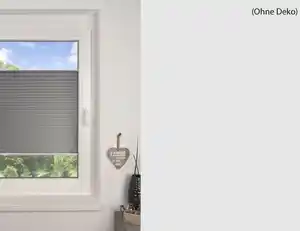 Plisseeanlage Saugnapf anthrazit