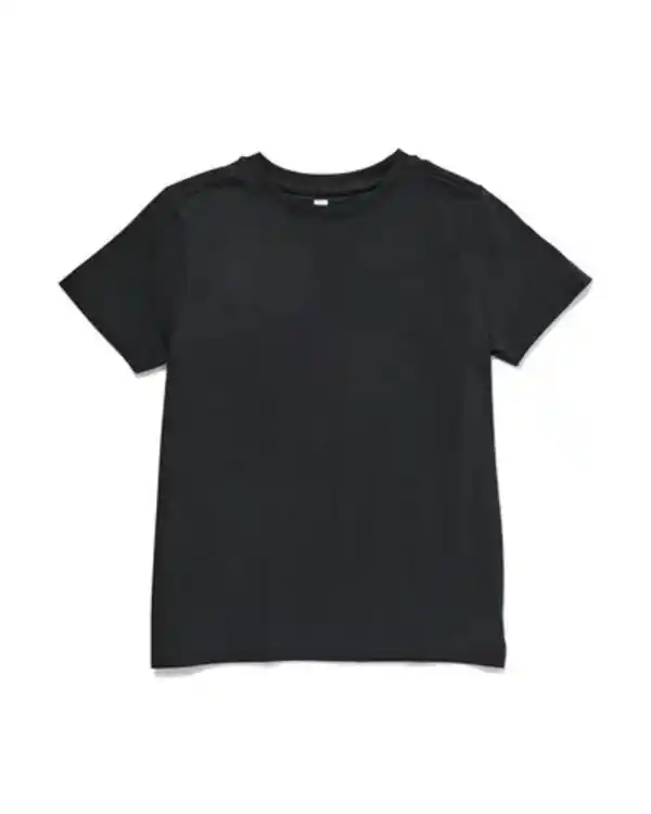 Bild 2 von 2er-Pack Basic-Kinder-Shirts, Baumwolle/Elasthan schwarz