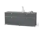 Bild 1 von Sideboard Metall »CN3« mit 2 Klappenfächern und 2 Schubladen, grau