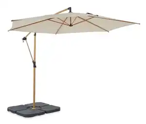 Leco Ampelschirm* Ø 300 cm, inkl. Schirmständer und Abdeckhaube, beige